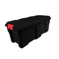Stackable 17 Gallon Black Plastic Footlocker F3934