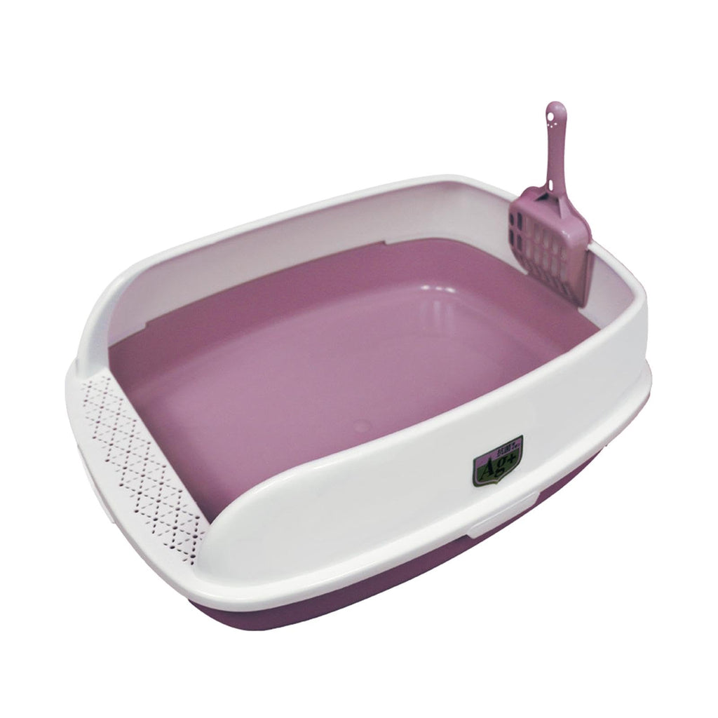 Pink High Sided Cat Litter Box P784