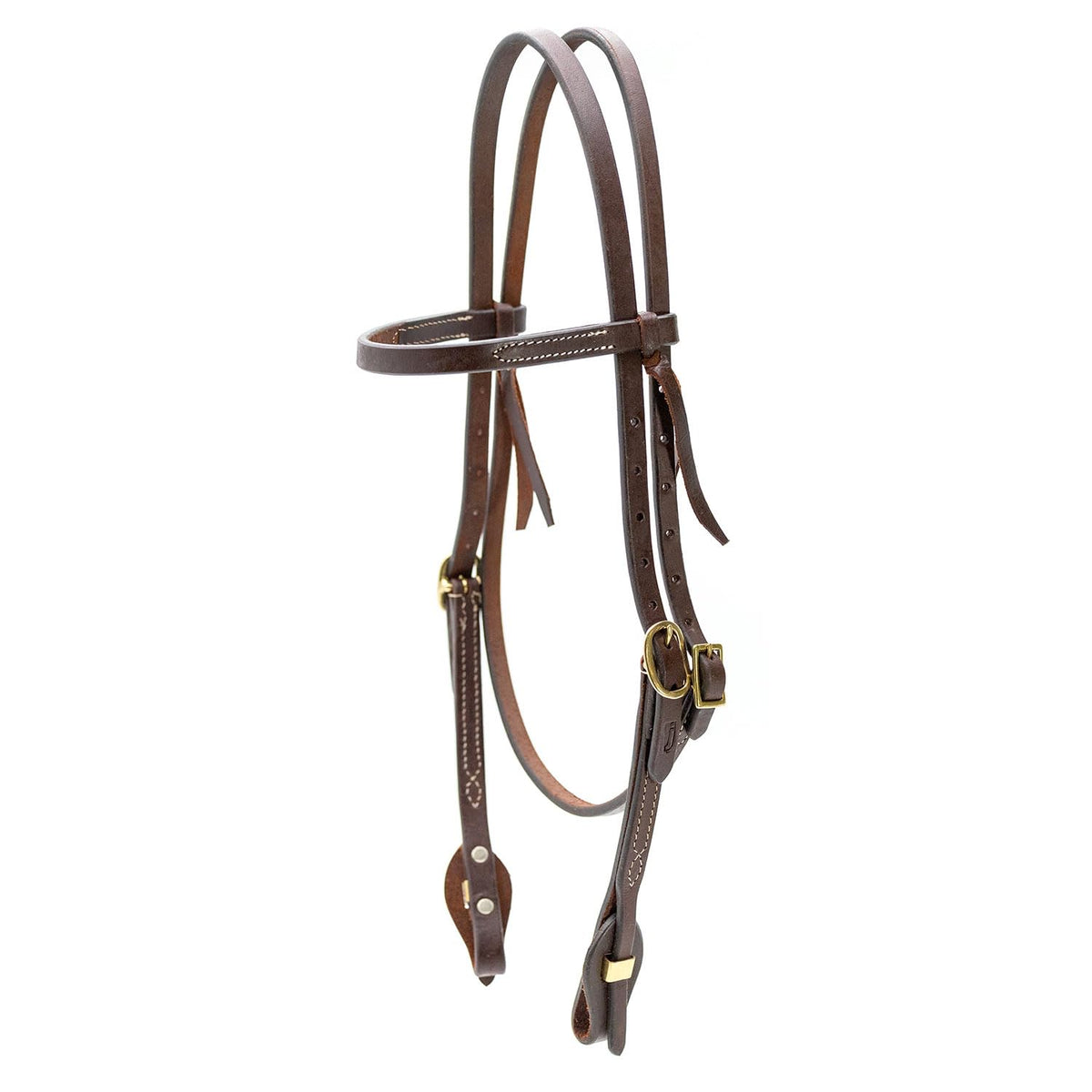 Adjustable Leather Horse Headstall Bridle T323134