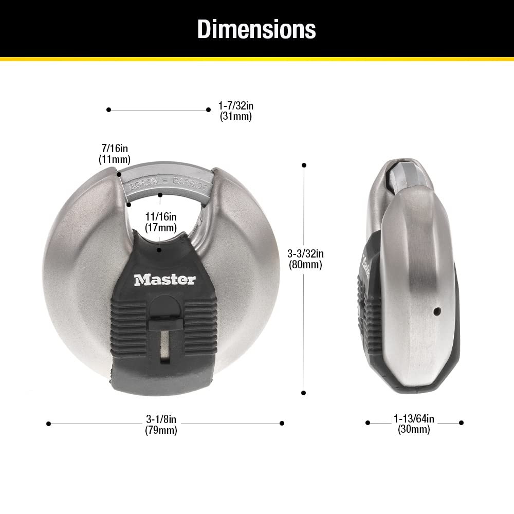 Stainless Steel Disc Padlock X197887
