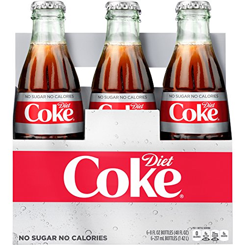 Diet Coke Glass Bottles 4(6 Packs) Q554