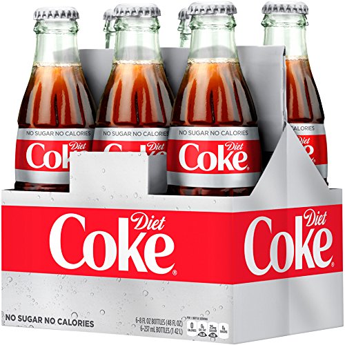 Diet Coke Glass Bottles 4(6 Packs) Q554