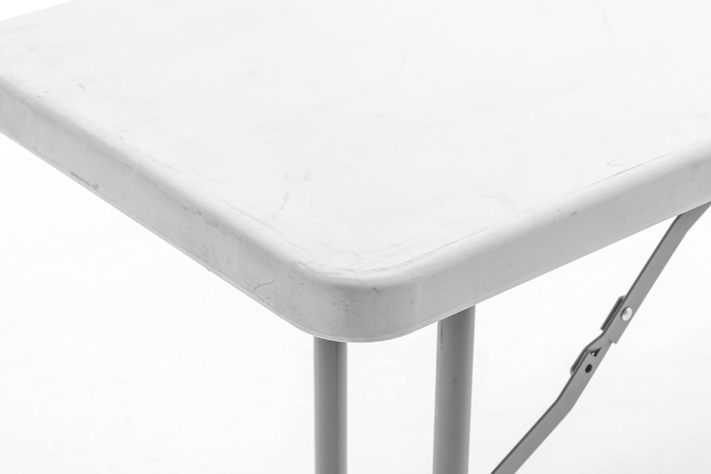 White Granite Plastic Folding Training Table Set of 2 K1615