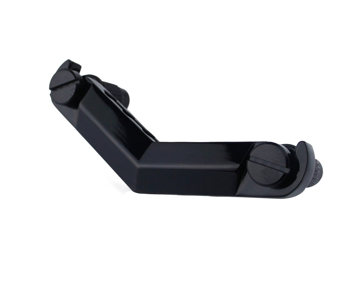 Black Guitar Stop Bar Tailpiece with Anchors and Studs O4400