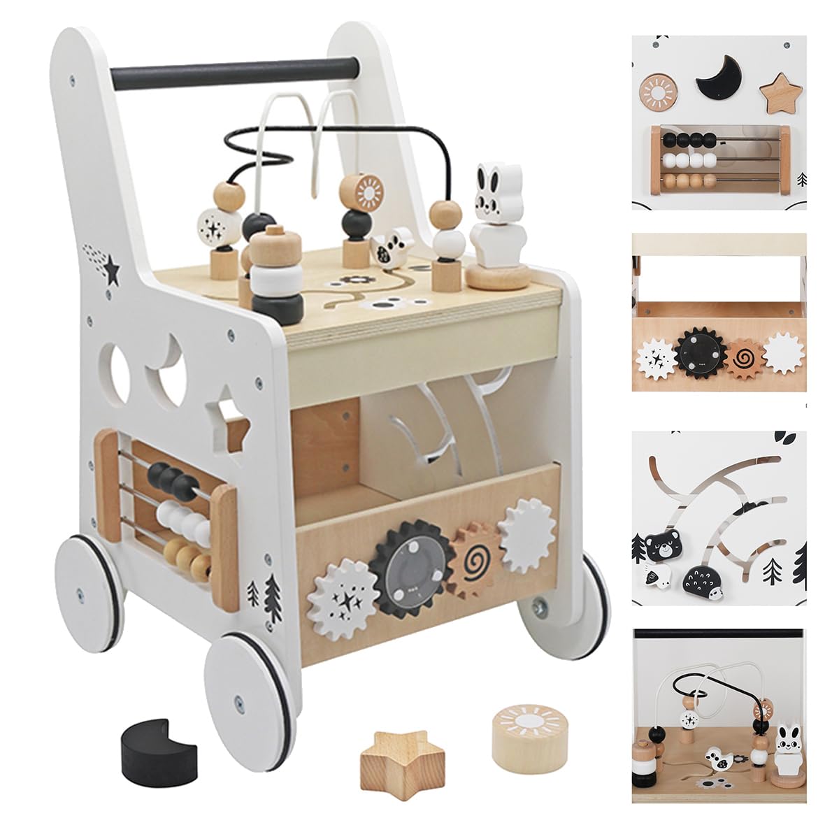 Wooden Baby Walker Activity Cubes M8936