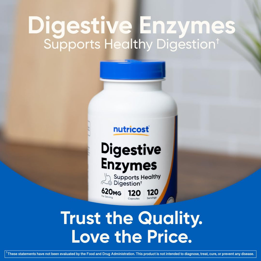 Digestive Enzymes 620mg 120 Capsules D278030