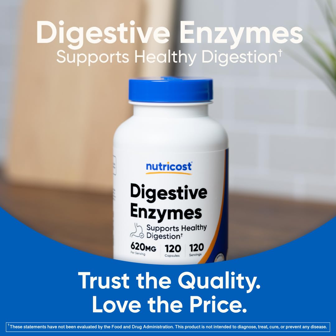 Digestive Enzymes 620mg 120 Capsules D278030