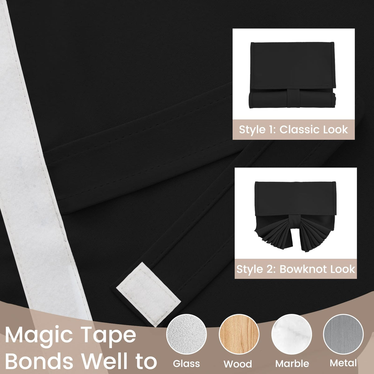 Black Classroom Door Window Cover A291270