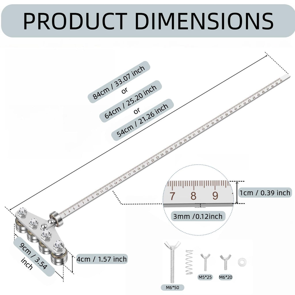 24 Inch Stainless Steel Adjustable Rip Fence Kit I271