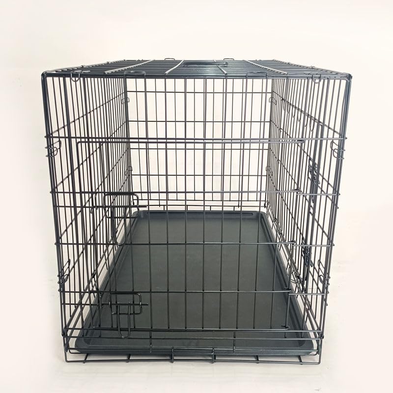 42-Inch Folding Metal Dog Crate with Divider and Tray K206768