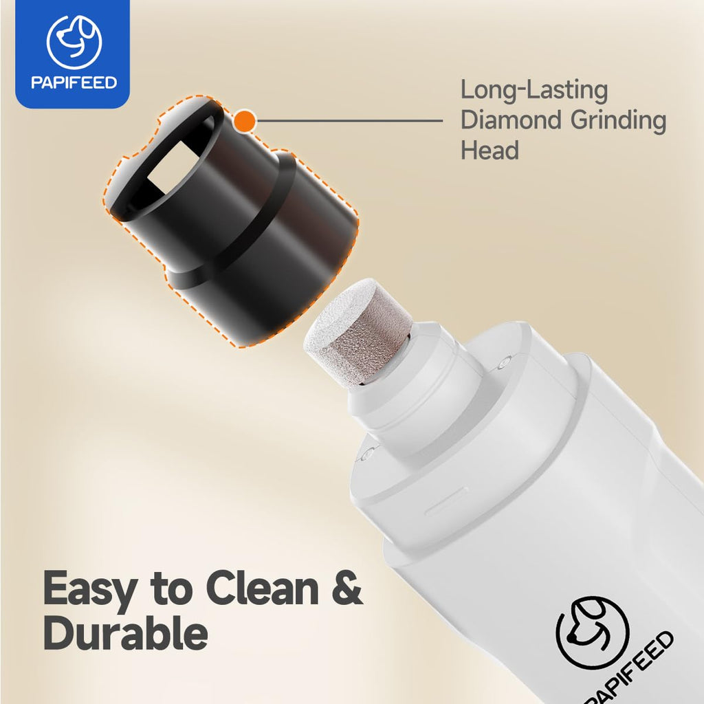 Ultra Quiet 3-Speed Rechargeable Dog Nail Grinder with LED Light Z456