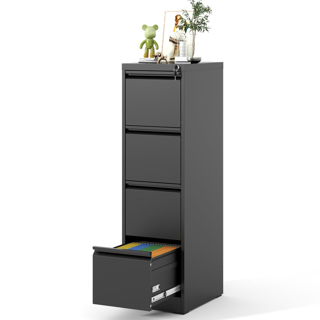 4 Drawer Metal File Cabinet with Lock T373411