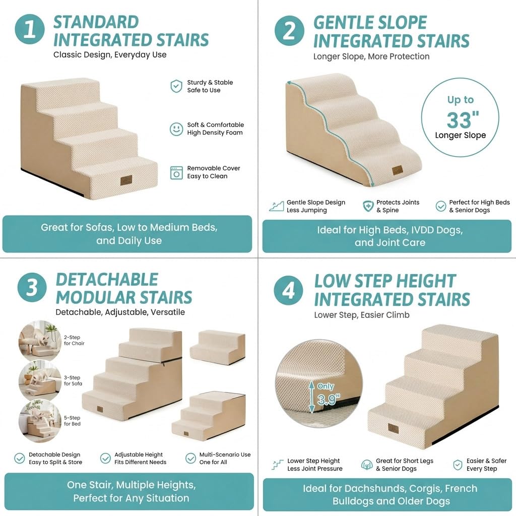 4 Step Pet Stairs J5094