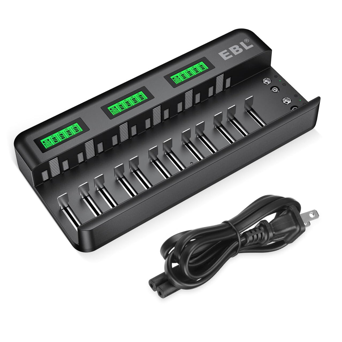 12+2 Bay Universal Rechargeable Battery Charger B473198