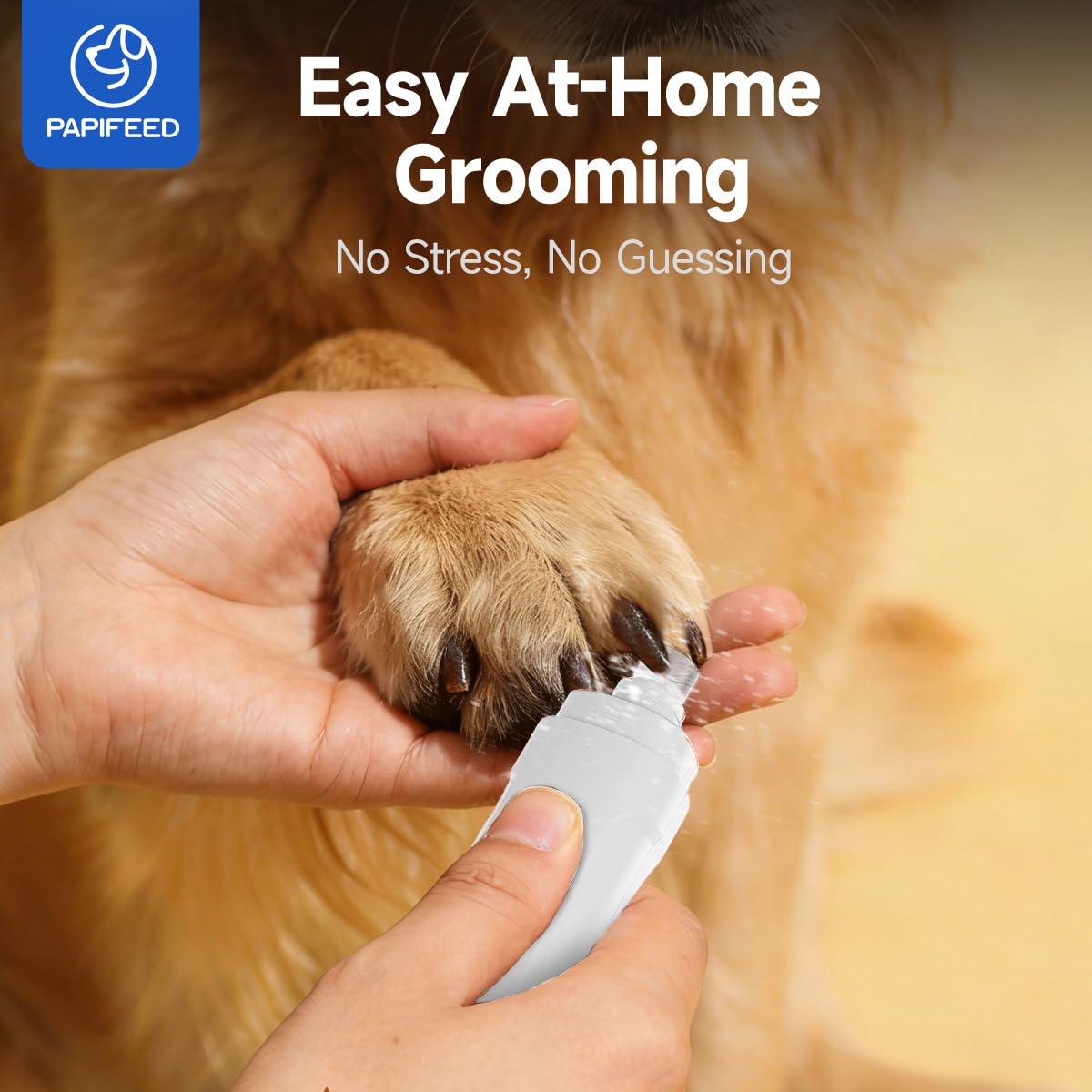 Ultra Quiet 3-Speed Rechargeable Dog Nail Grinder with LED Light Z456