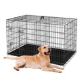 42-Inch Folding Metal Dog Crate with Divider and Tray K206768