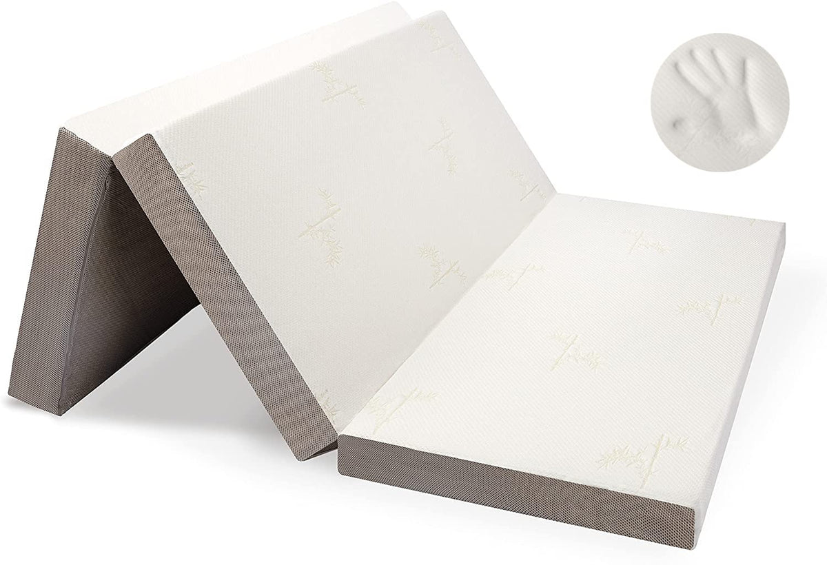 Queen Size 6 inch Memory Foam Trifold Mattress H427