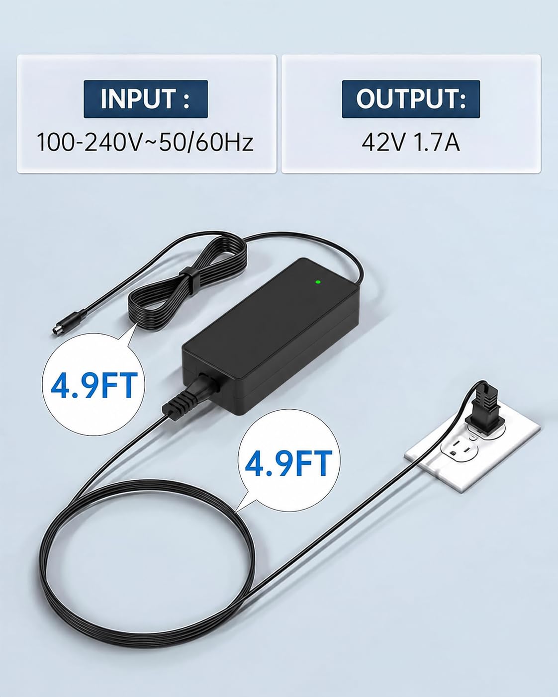 42V 1.7A Charger for Electric Scooter O344299