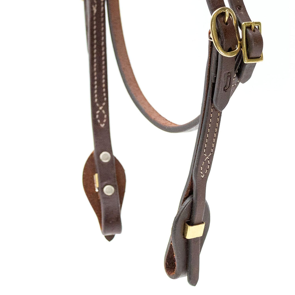 Adjustable Leather Horse Headstall Bridle T323134