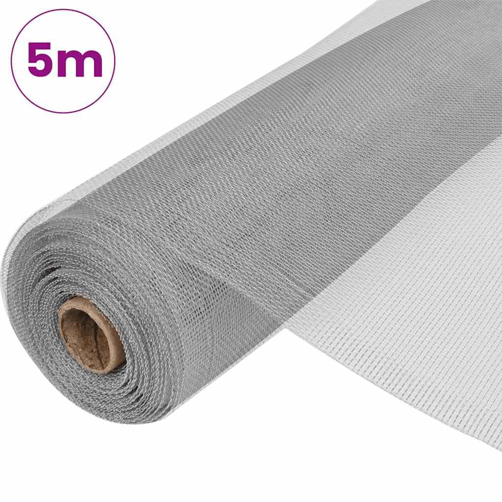 Aluminum Mesh Screen 39.4x196.9 Inches Silver Q3421