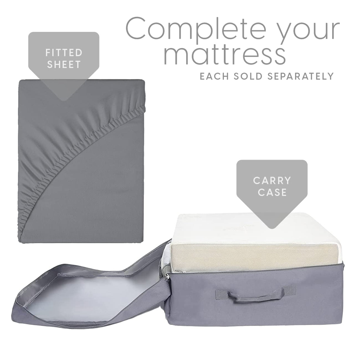 Queen Size 6 inch Memory Foam Trifold Mattress H427
