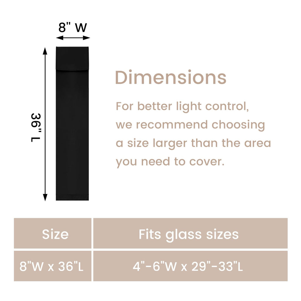 Black Classroom Door Window Cover A291270