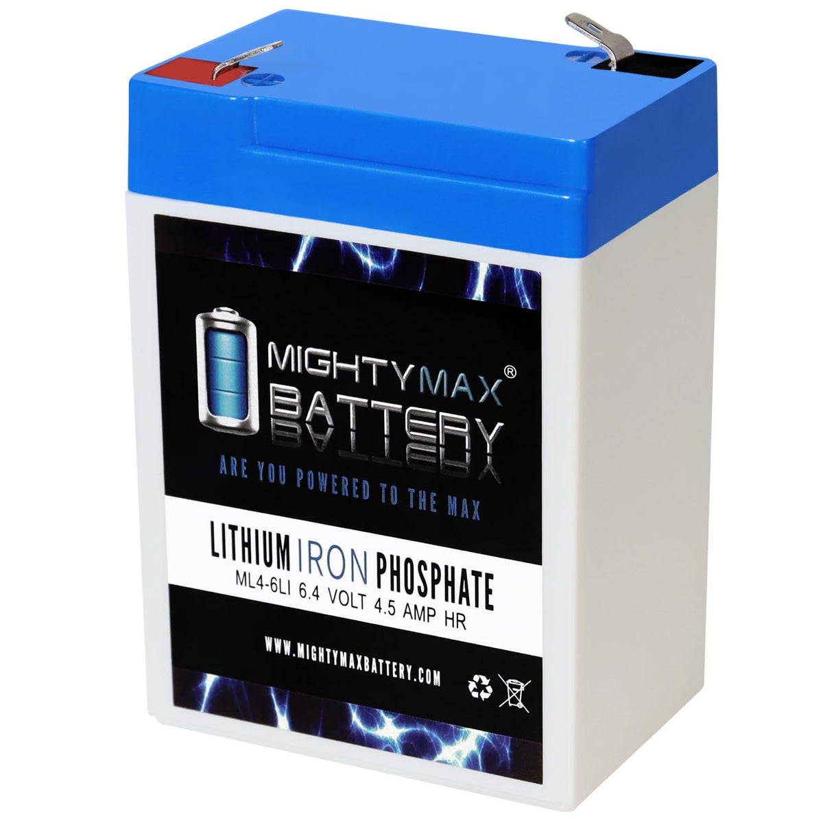 6 Volt 4.5 AH LiFePO4 Rechargeable Battery F5839