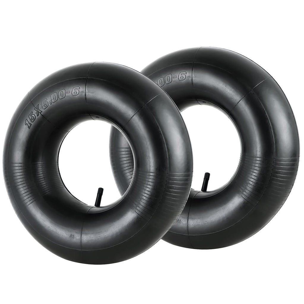 2 Pack 15x6.00-6" Inner Tubes with TR-13 Straight Valve Stem A790094