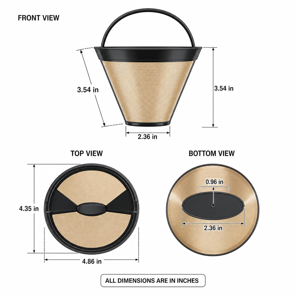 Reusable #4 Conical Coffee Filter K784
