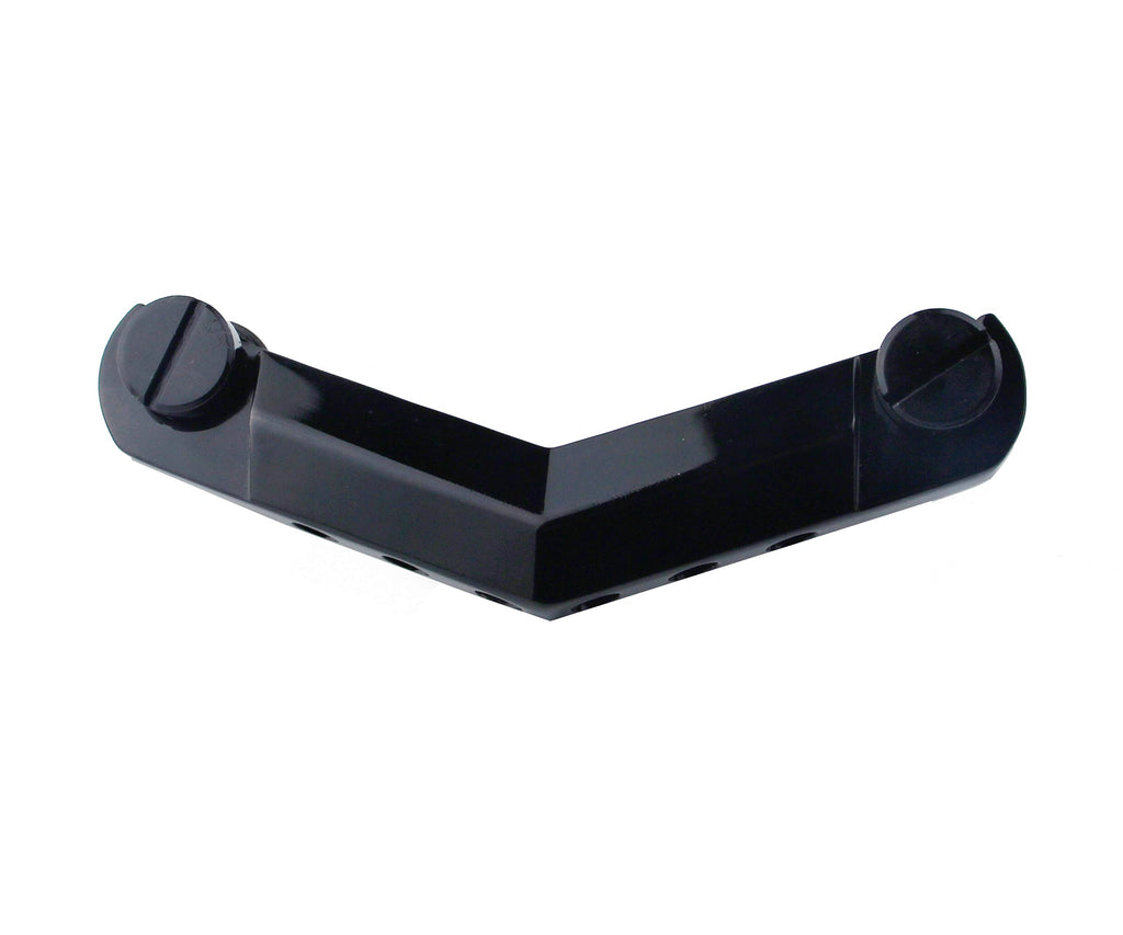 Black Guitar Stop Bar Tailpiece with Anchors and Studs O4400