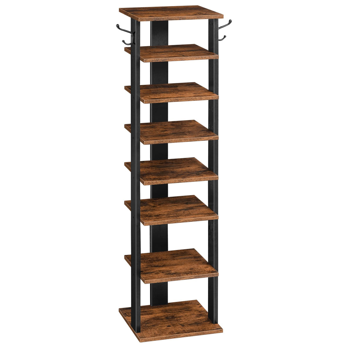 8 Tiers Vertical Wooden Shoe Rack Y516494