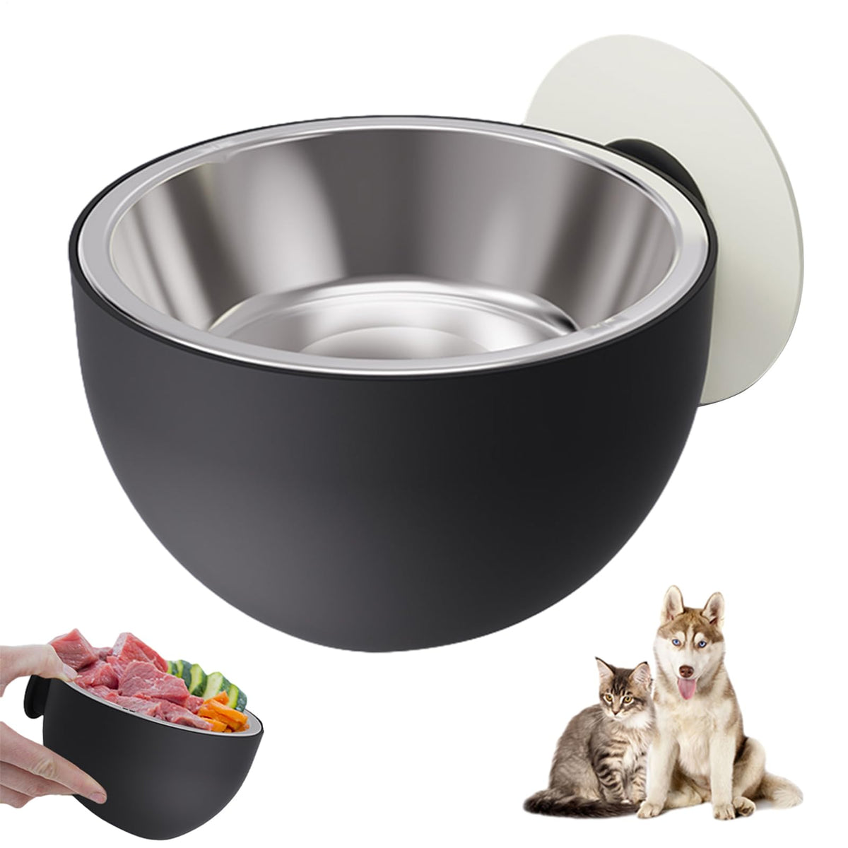 Wall Mounted Pet Bowls Dishwasher Safe Q8524