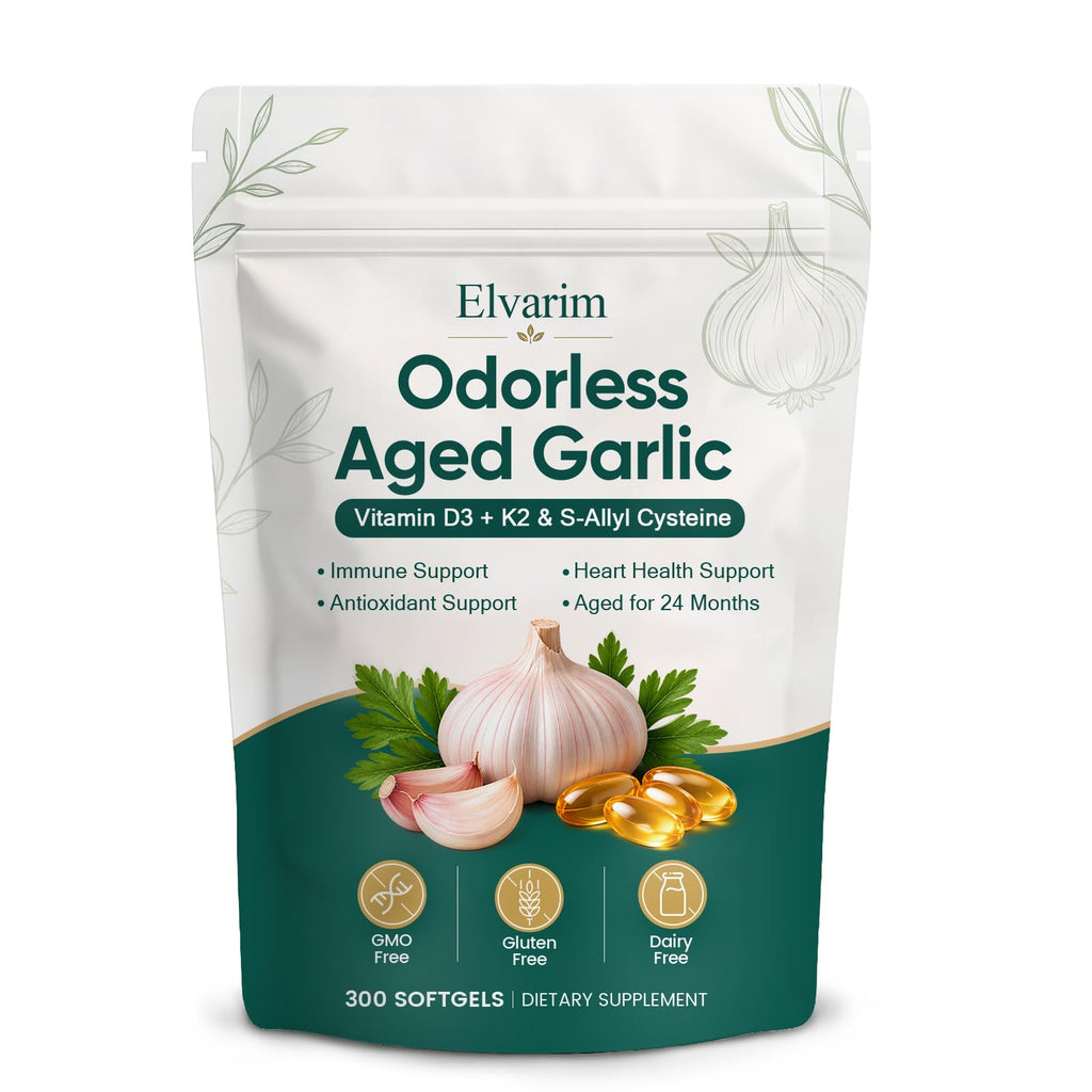 Odorless Garlic Capsules 7500mg 300 Softgels X26513