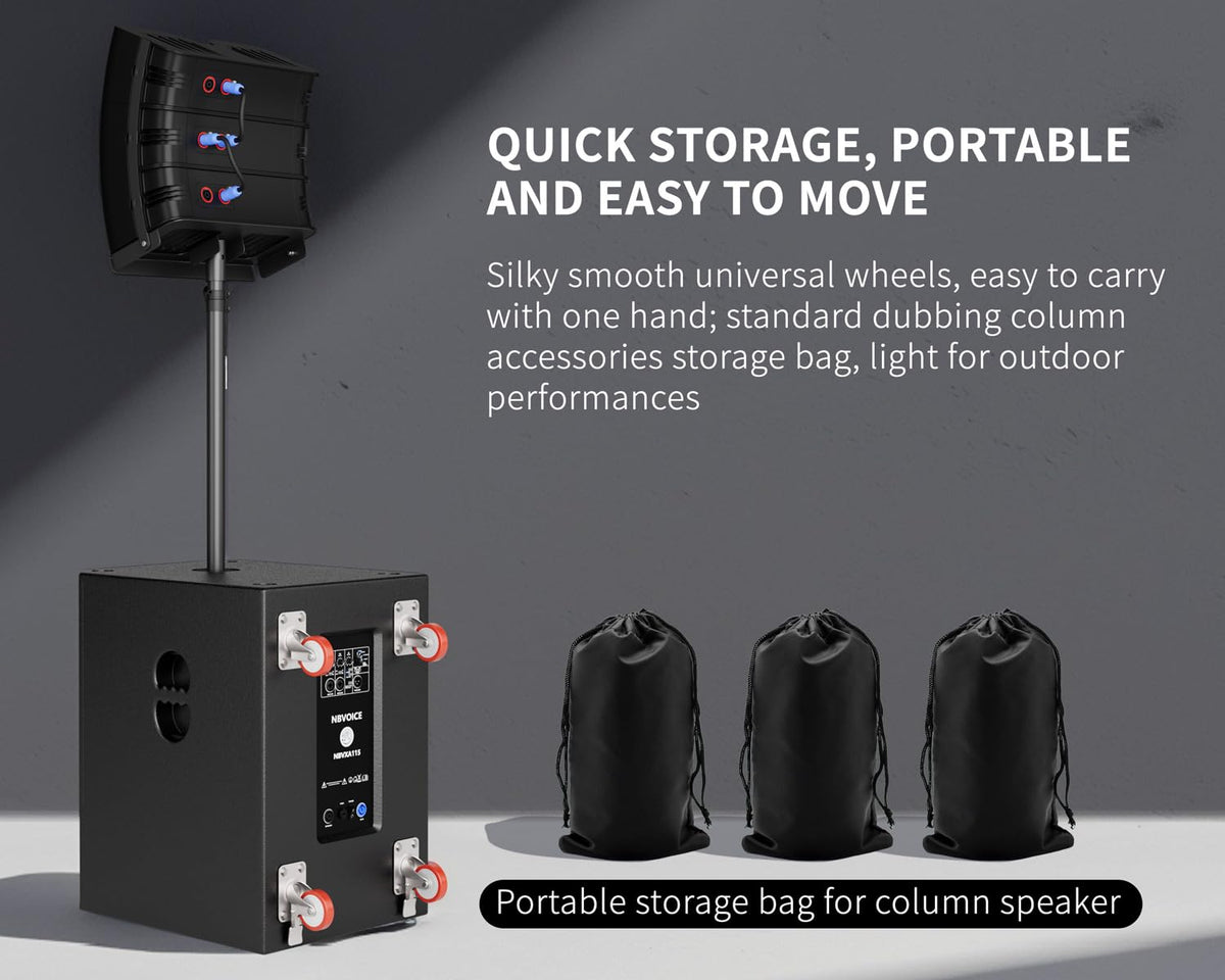 15 inch 2400W PA Speaker System with Sub D4748