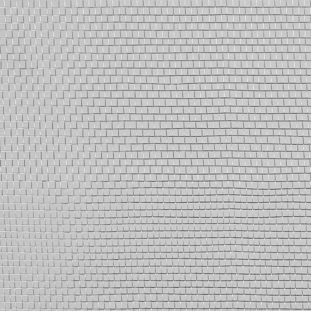 Aluminum Mesh Screen 39.4x196.9 Inches Silver Q3421