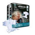 Large Disposable Adult Briefs with Tabs, 12 Ct H662833