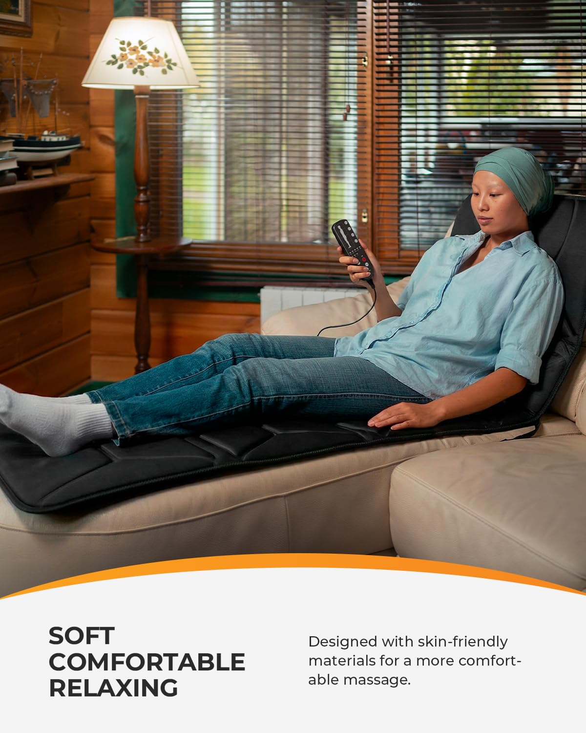 Full Body Massage Mat with Heat and Vibration H839698
