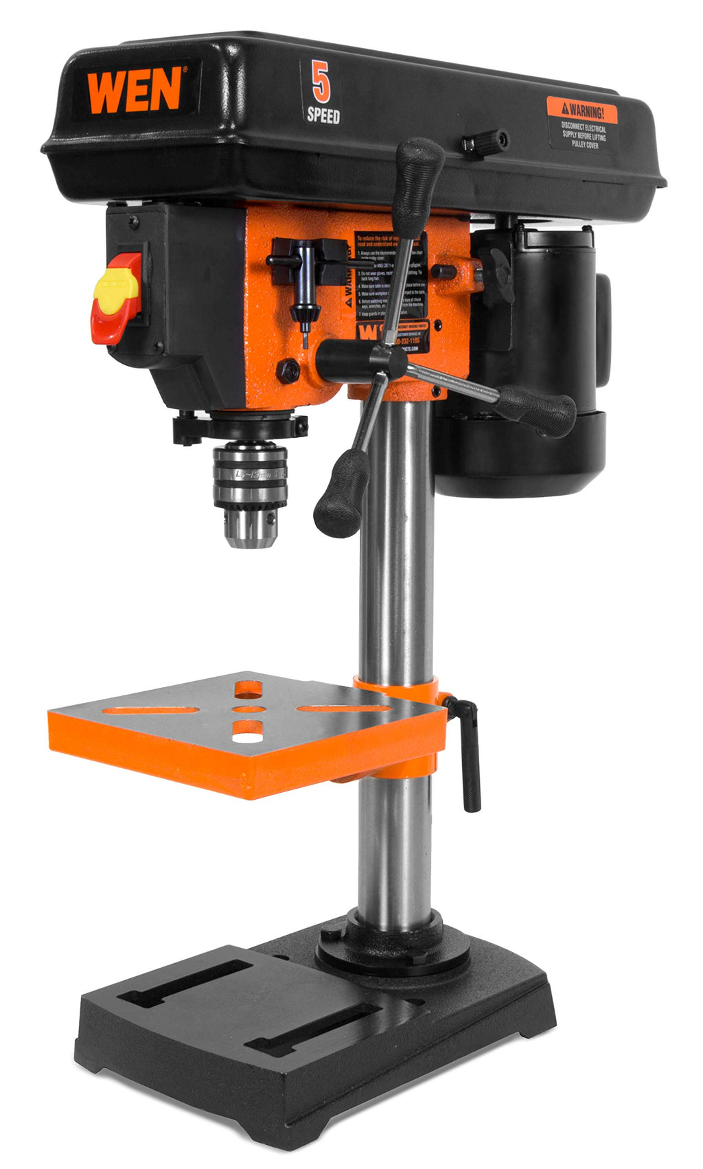 8-Inch 5-Speed Cast Iron Benchtop Drill Press with Vise I7539