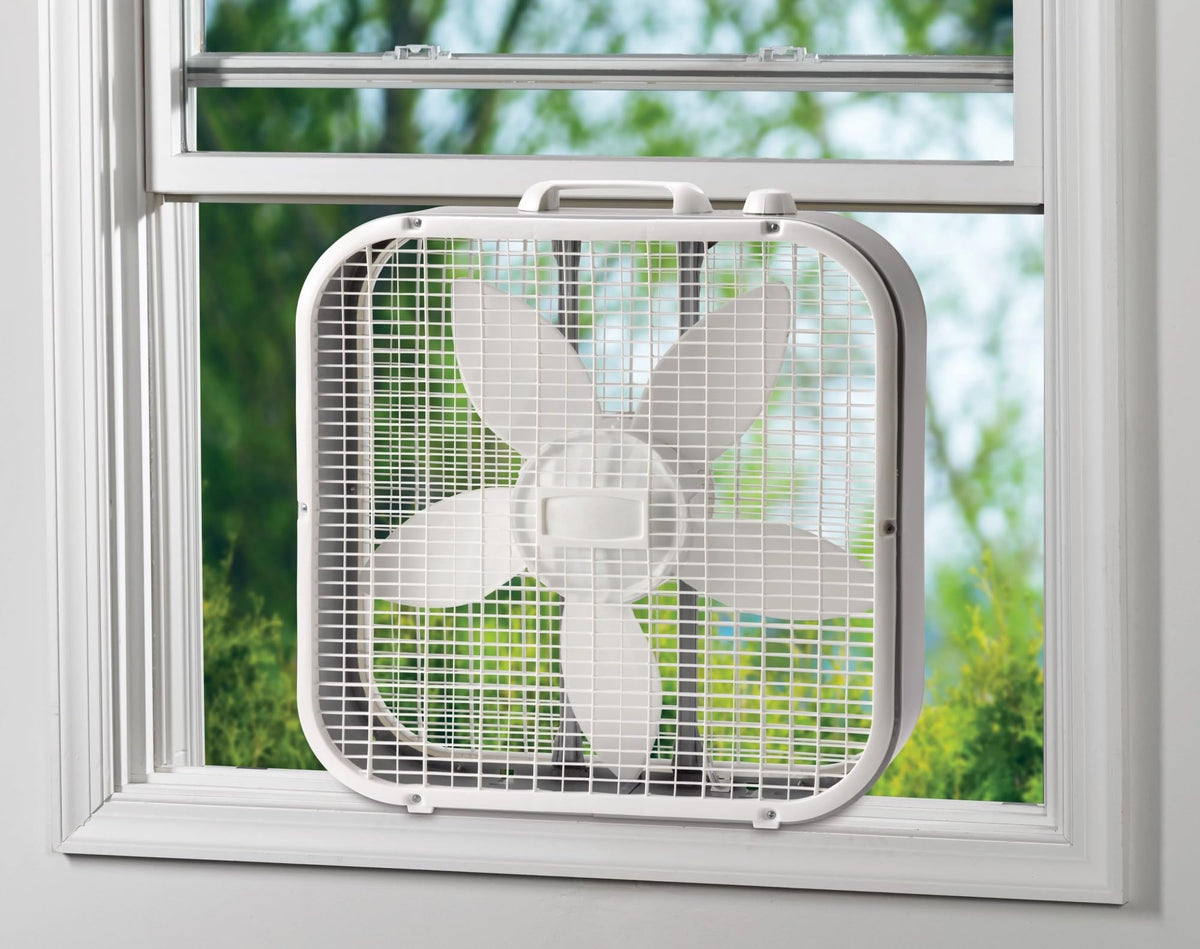 20" Weather Resistant Box Fan, 3-Speeds, White P724632