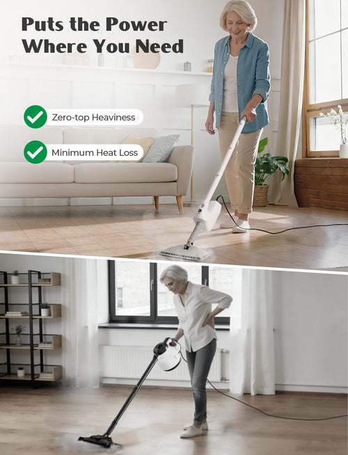 10-in-1 Steam Mop with Detachable Handheld Steamer R9566