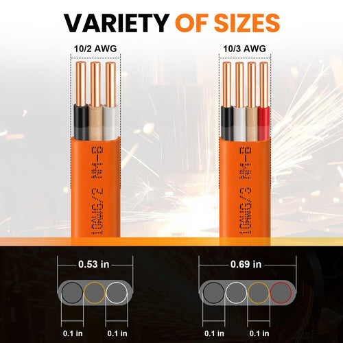 10/3 NM-B Electrical Wire with Ground F226