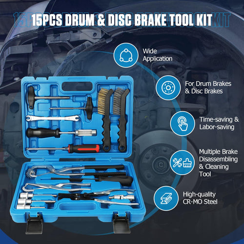 15 Pc Brake Drum Tool Kit Z650