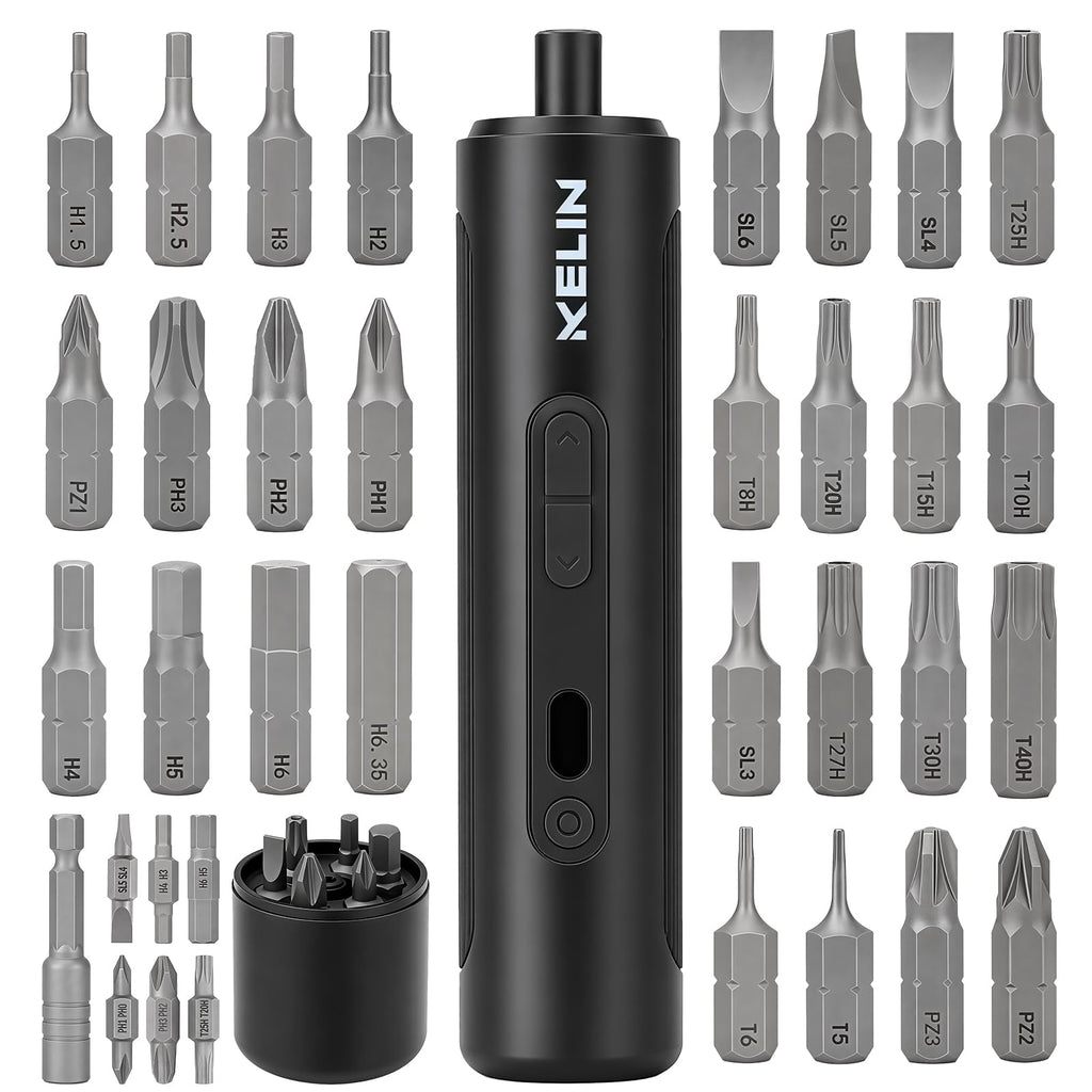 Electric Screwdriver Set 3 Torque Levels S2 Steel Bits S149916