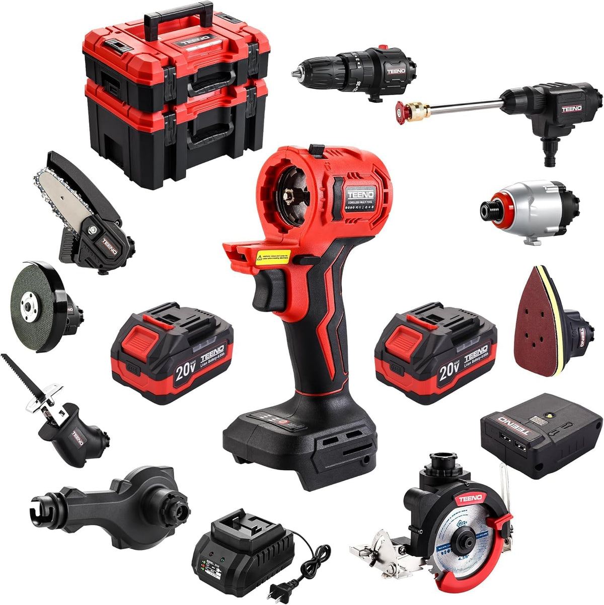 Cordless Brushless 9-in-1 Power Tool Combo Kit C59226