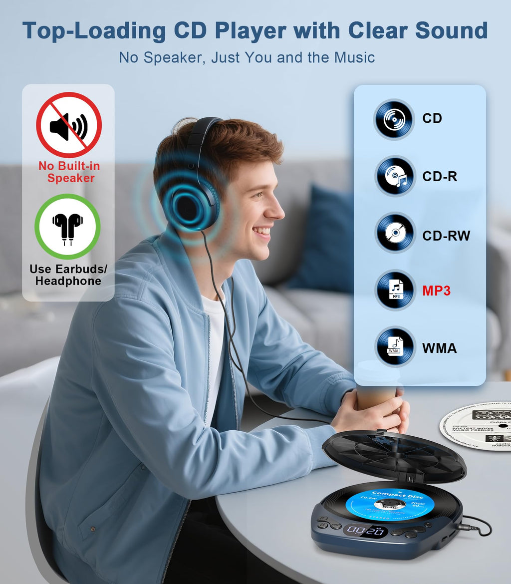 Portable CD Player with Headphones M960