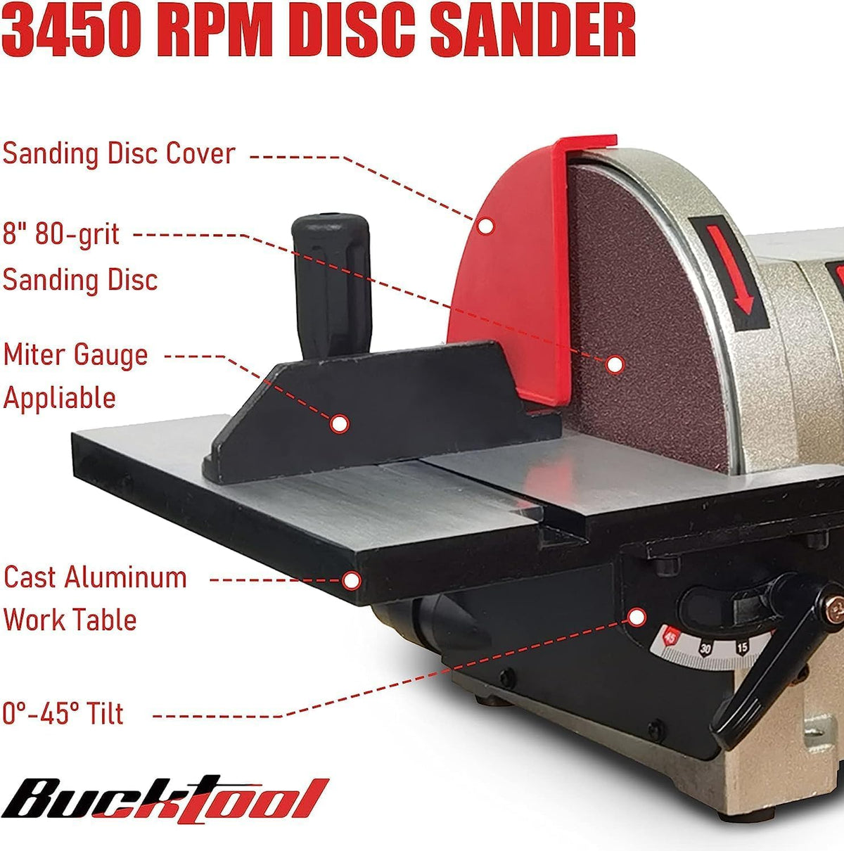 Belt Disc Sander with Rotating Base E964