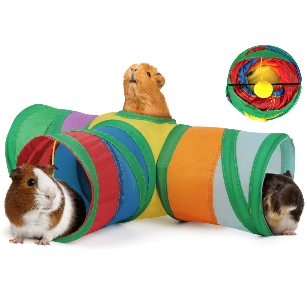 Guinea Pig Tunnels & Tubes Collapsible Small Animal Hideout Z396
