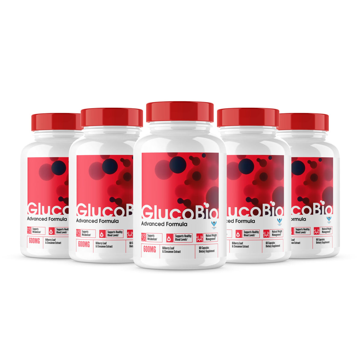 5 Pack Blood Support Capsules 300 Caps Q54892