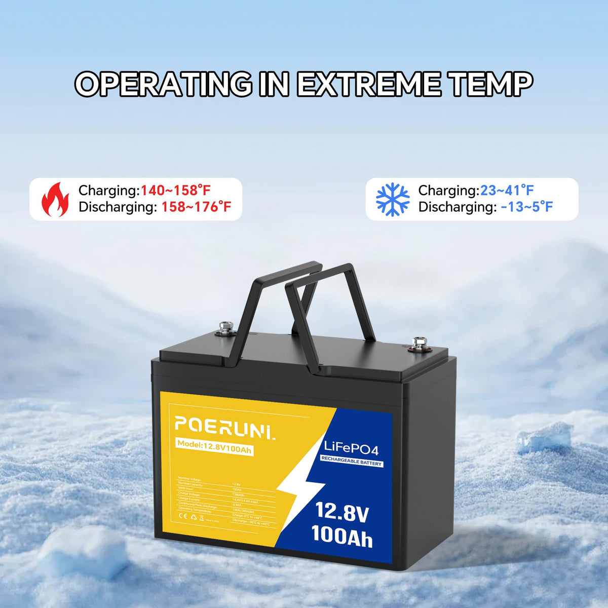 12V 100Ah LiFePO4 Battery P869601