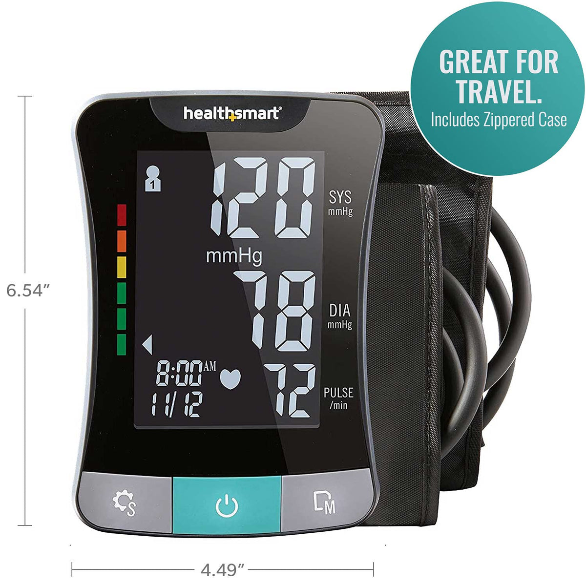 Digital Blood Pressure Monitor with Automatic Upper Arm Cuff C889804